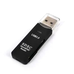 High-Speed 2-in-1 USB 3.0 Card Reader – Micro SD & TF Compatible