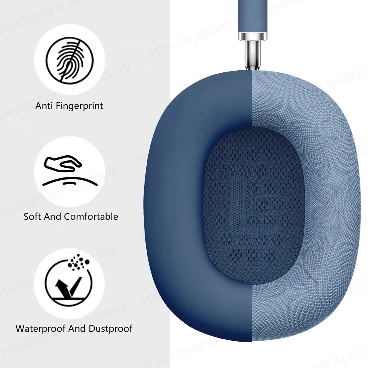 Silicone Ear Covers for AirPods Max β Protective Earmuff Case - Image 3