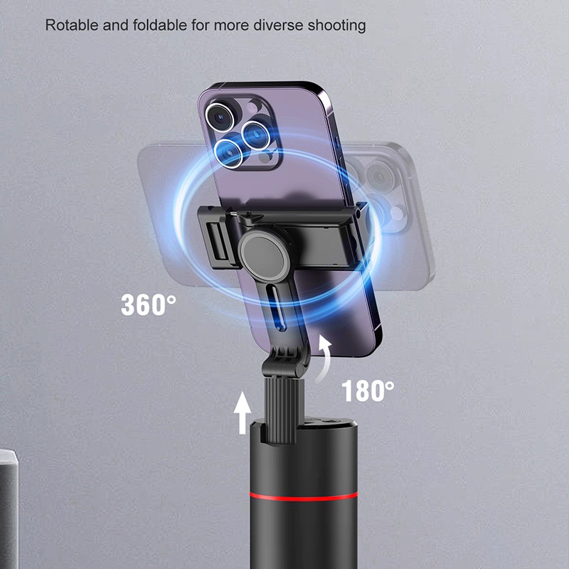 P02 Auto Face Tracking Stand – 360° Phone Holder with Gimbal Stabilizer - Image 4