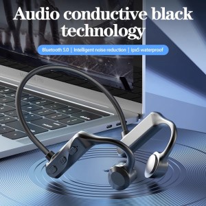 Bone Conduction Wireless Earphones – With Mic & Bluetooth