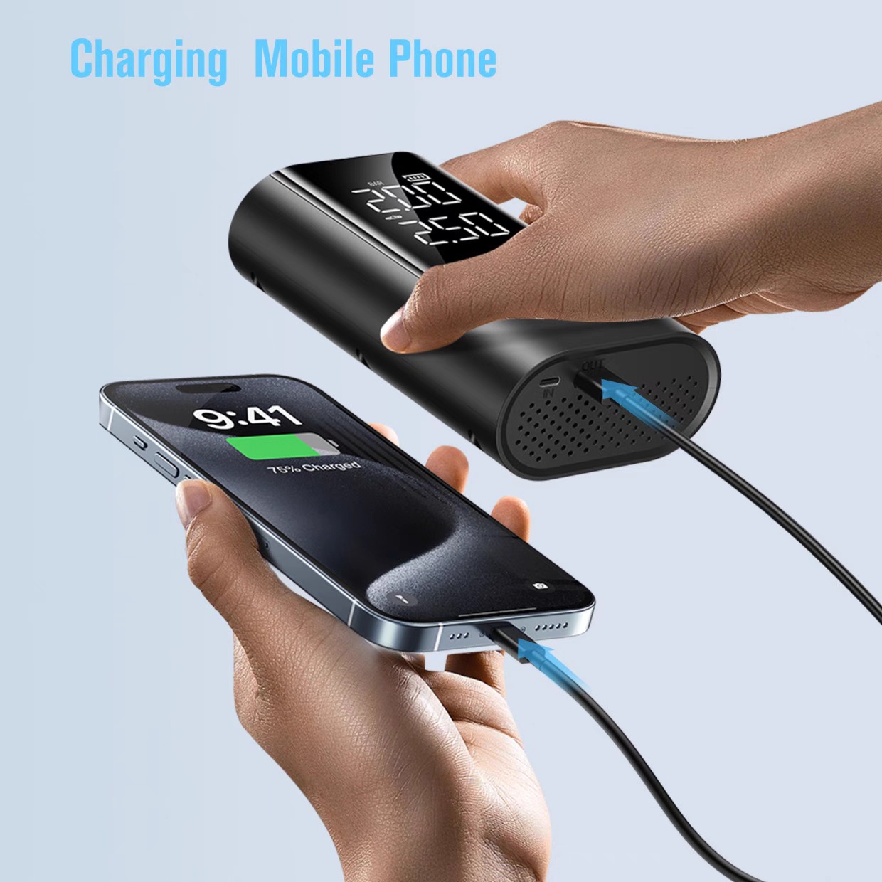 4-in-1 Portable Car Jump Starter – With Air Compressor & Inflator Pump - Image 3