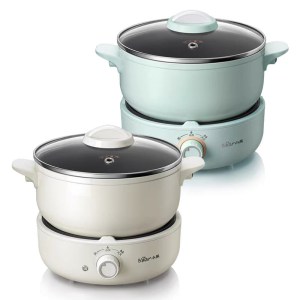 Electric Food Steamer & Multi-Cooker – White