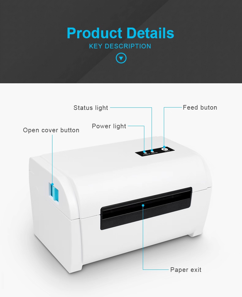 Thermal Label Printer β 4x6 Inch Barcode Shipping Labels - Image 14