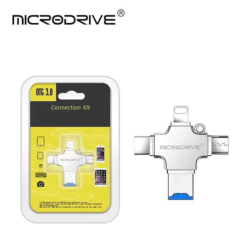 3-in-1 Smart Flash Drive β 128GB USB/Type-C/Lightning