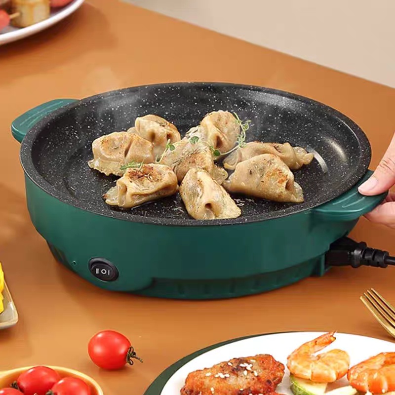 Electric MultiCooker Frying Pan β 25.8cm (Green) - Image 2