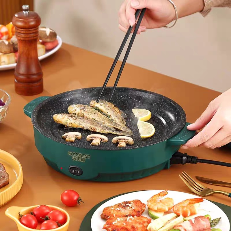 Electric MultiCooker Frying Pan β 25.8cm (Green) - Image 4