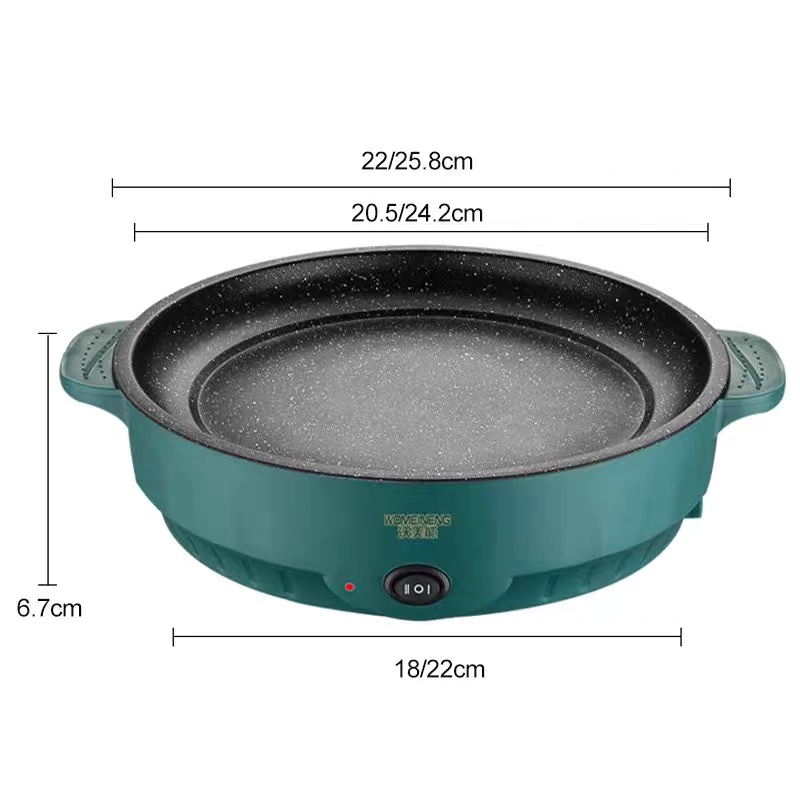 Electric MultiCooker Frying Pan β 25.8cm (Green) - Image 8