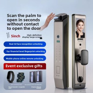 Smart Door Lock – Palm Vein & Facial Recognition | Anti-Theft Security
