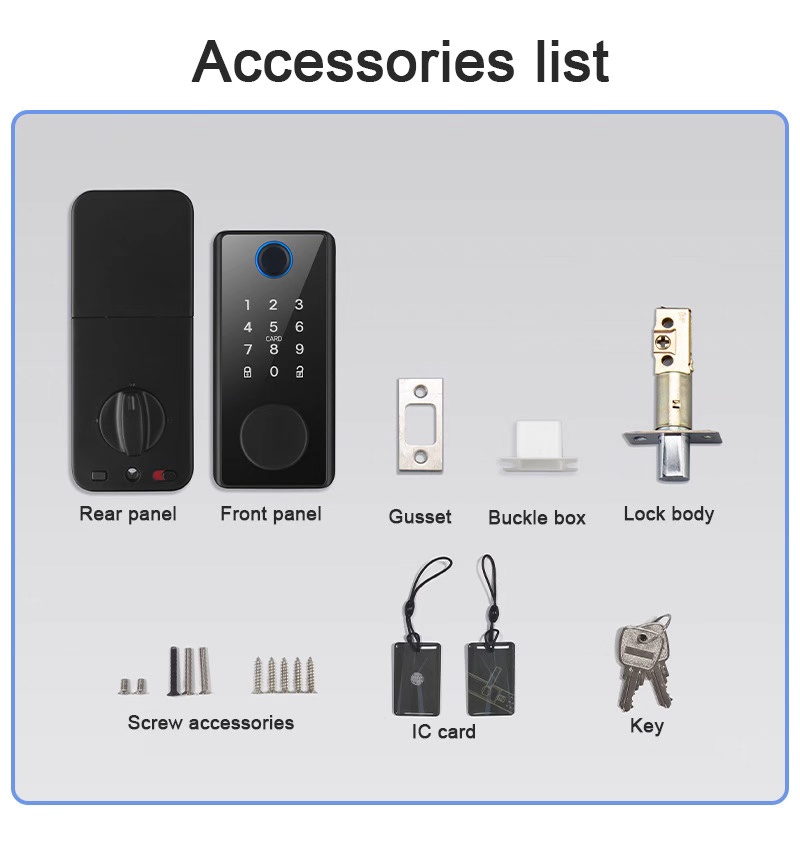 Tuya Smart Wood Door Lock β Fingerprint | Password | Bluetooth - Image 4