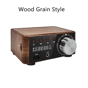 HiFi Bluetooth 5.0 Power Amplifier β TPA3116 Class D | Wooden Design | Premium Audio Performance