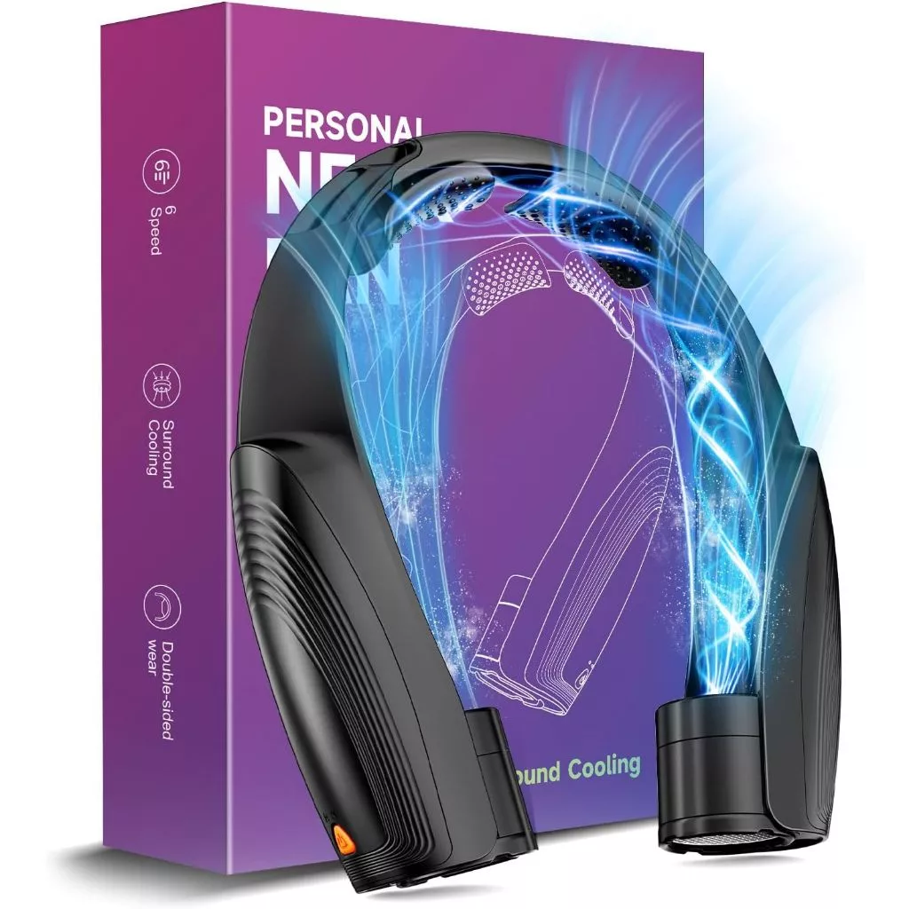 Portable Hands-Free Neck Fan – Stay Cool Anywhere
