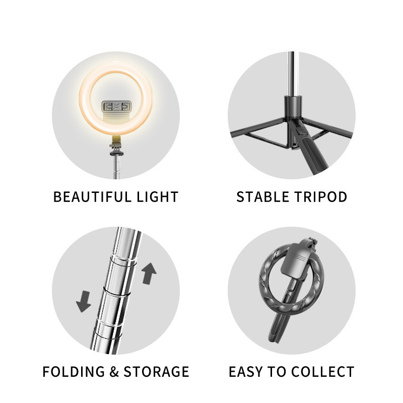 Multifunctional Selfie Stick Q05S Selfie Stick Live - Image 4
