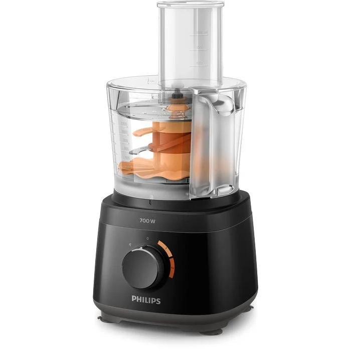 Philip HR7320/11 Food Processor 700W, 2-in-1 Disc, 19 Functions (Black) - Image 2