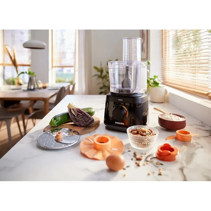 Philip HR7320/11 Food Processor 700W, 2-in-1 Disc, 19 Functions (Black) - Image 3